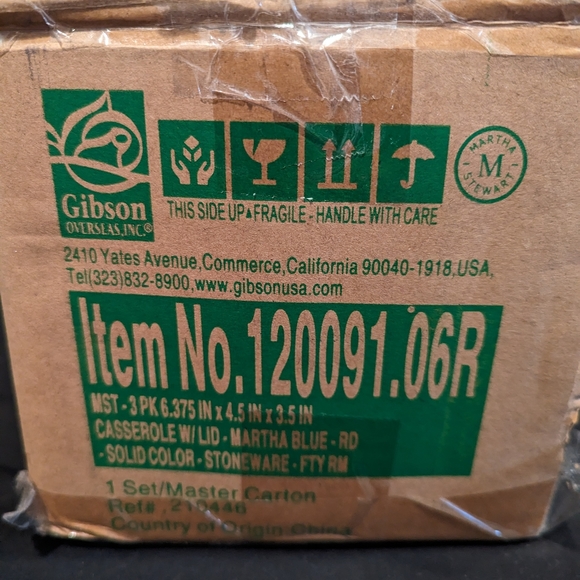 Martha Stewart mini casserole dish set of 3 - Picture 4 of 4